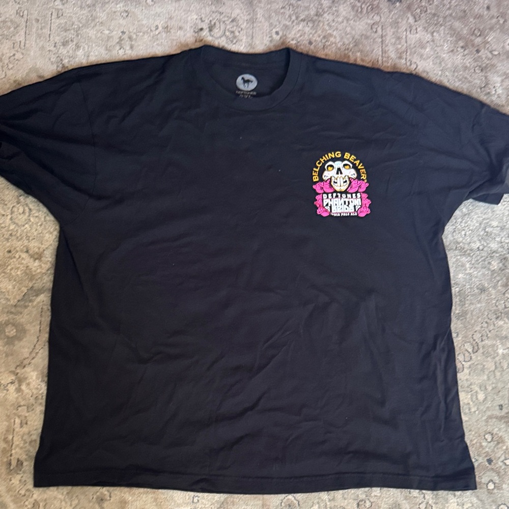 Deftones Belching Beaver Black Graphic T-Shirt